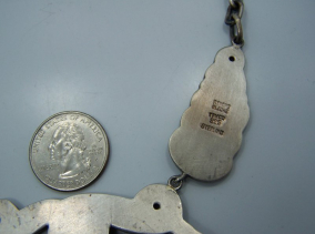 Wonderful Matl Design Vintage Mexican Silver Earrings