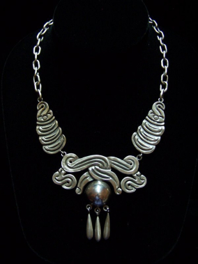 Wonderful Matl Design Vintage Mexican Silver Earrings