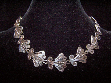 R.Rivera Vintage Mexican Silver Necklace Pre-1948 | Look At That Necklace
