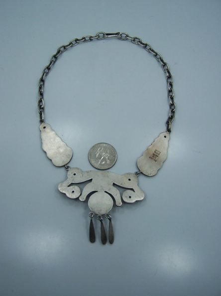 Wonderful Matl Design Vintage Mexican Silver Earrings