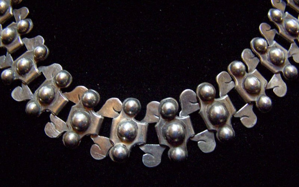980 Taxco Book Piece Vintage Mexican Silver Necklace | Look At That ...