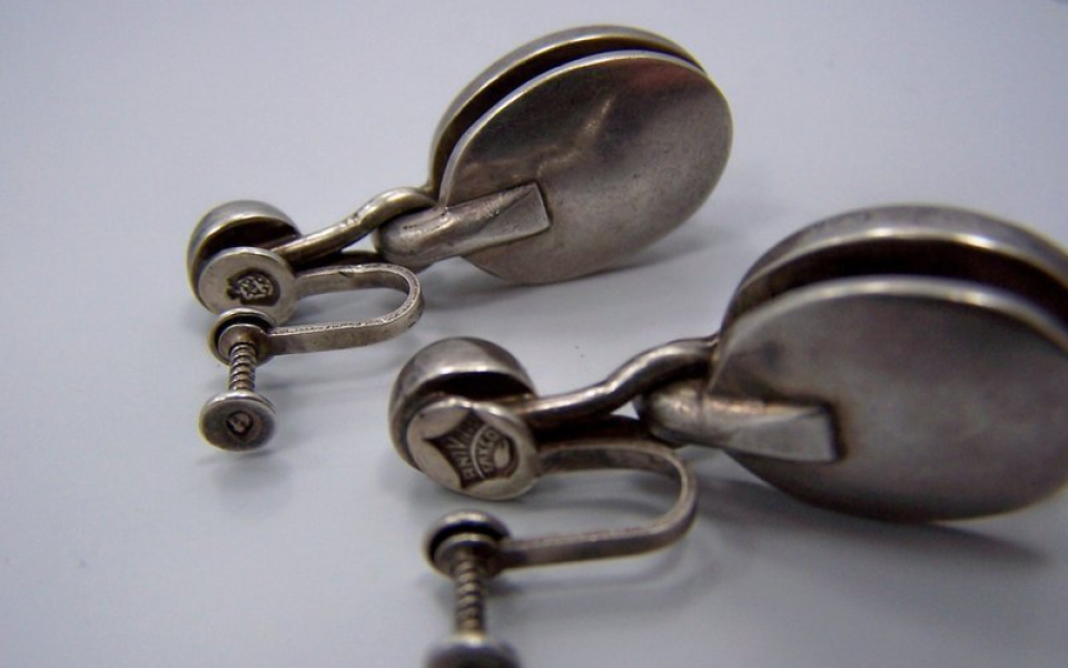 アクセサリー antique vintage old silver mexico indian 925 Sterling silver Signed MO-68 MEXICO AZTEC MAYAN WARRIOR