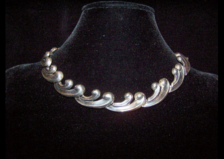 Hector Aguilar Vintage Mexican Silver Braided Cuff